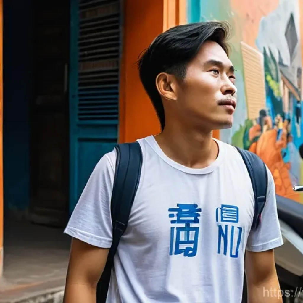 지하철 아트와 관광 명소 - **Awakening the Commuter's Eye:**
    An atmospheric, medium shot capturing a lone individual, dress...